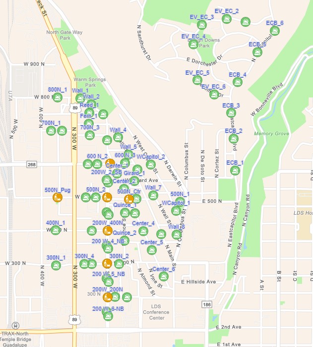 Image of Online Web Map of Proposed Traffic Calming Features