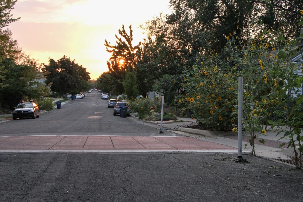 The Kensington Neighborhood Byway where it crosses the McClelland Trail.
