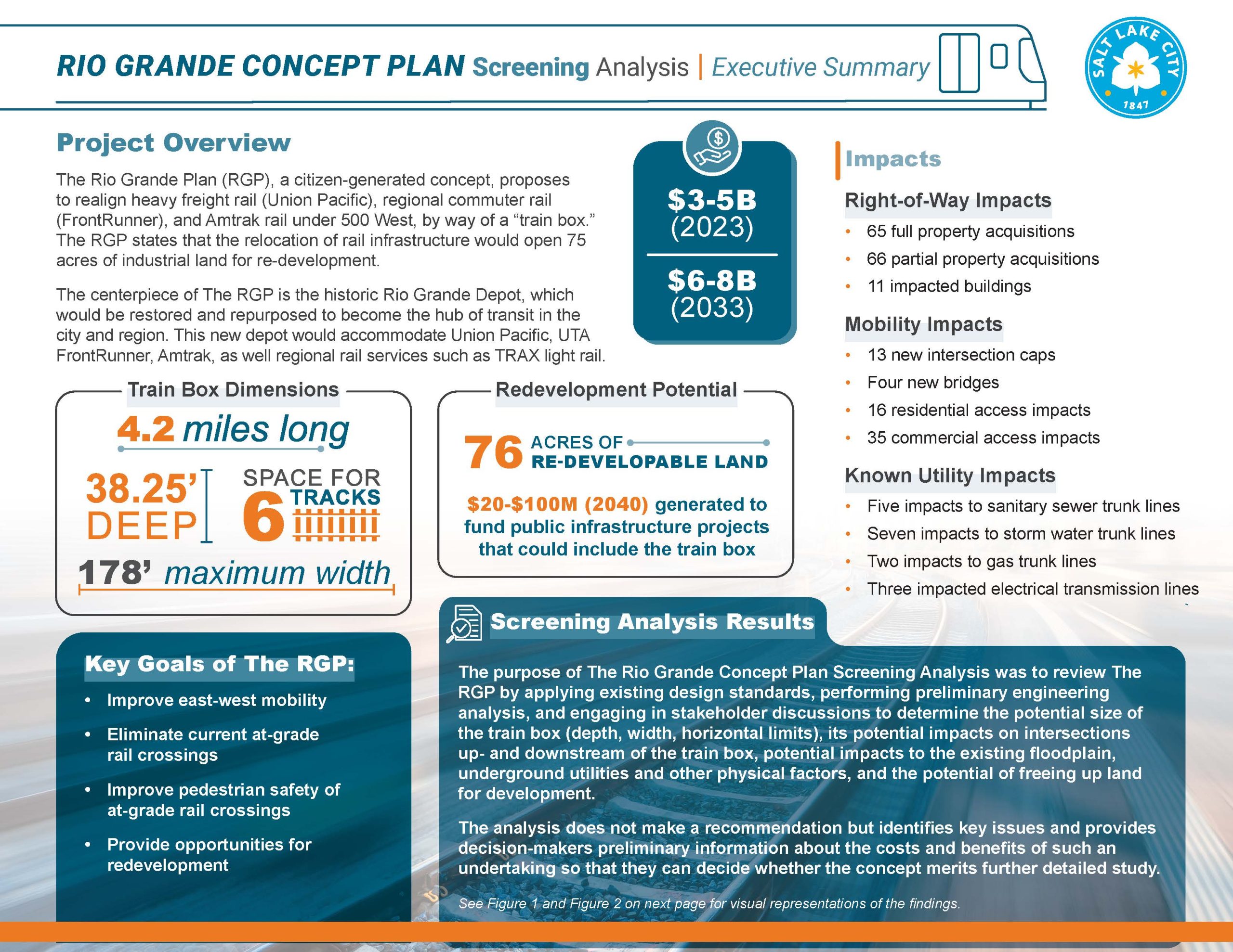 The executive summary of the Rio Grande Plan Screening Analysis