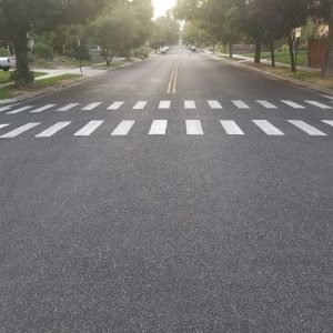 Salt Lake City school crosswalks reflective paint image